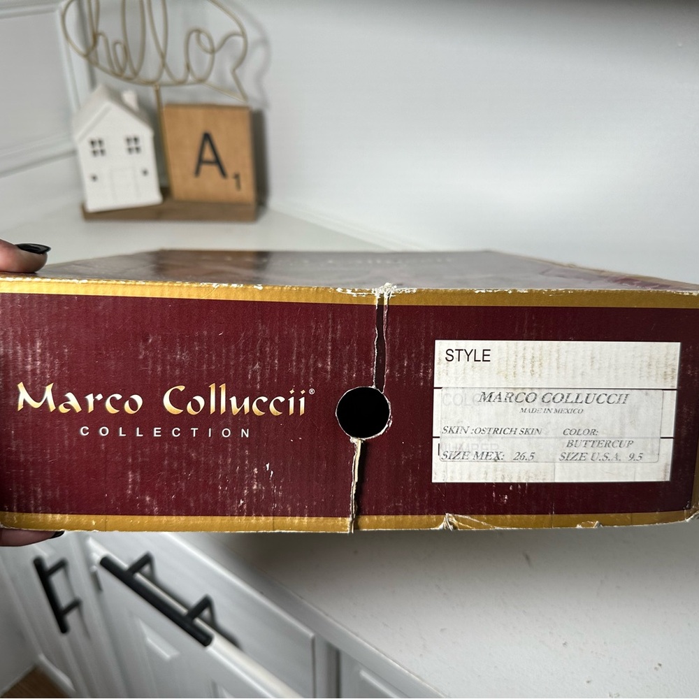 Marco Collucci Ostrich Skin Western Boots w/ Belt Women’s 9.5 Rare Vintage Set - Picture 11 of 11